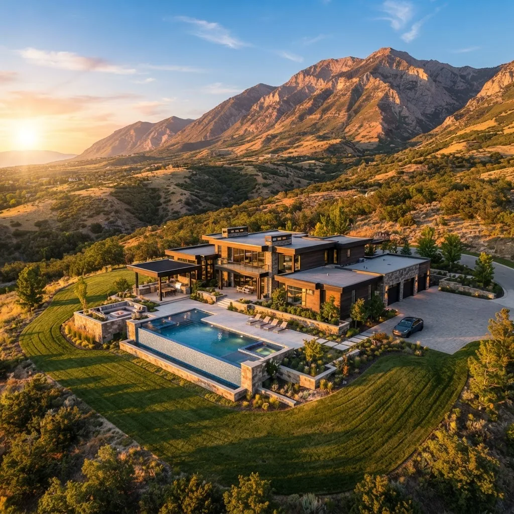 Draper Foothills — real estate aerial & 3d tour in Draper, Utah